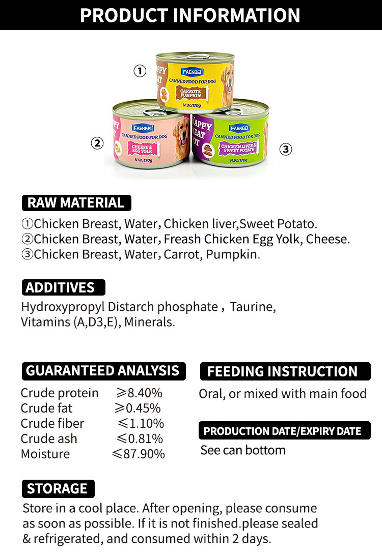 Canned dog food 170g-d