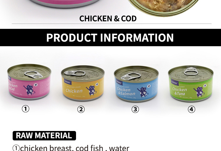 White meat cat 85g-d